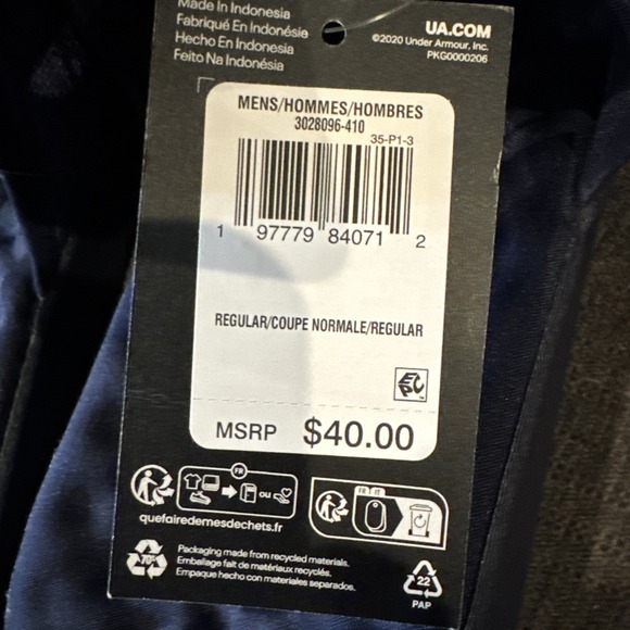 Under Armour Ignite Pro 8 Freedom Slides for Men - Midnight Navy - 12 - Picture 5 of 6